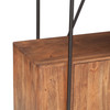 World Interiors - Halden Wide Bookshelf in Pecan Brown