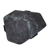 World Interiors - Harbor 64" Hexagonal Coffee Table with Lava Marble in Dark Walnut