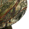 World Interiors - Harbor 18" Tall Side Table in Green Bidasar Marble