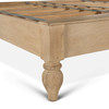 World Interiors - Haveli Carved King Bed in Whitewash Finish