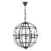World Interiors - Heritage Rustic Globe Pendant - Medium