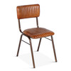 World Interiors - Hudson Dining Chair in Ribbed Leather