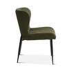 World Interiors - Isabella Green Suede Dining Chair