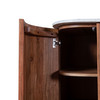 World Interiors - Kensington 68" Kitchen Island in Natural Acacia with White Marble Top