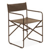 World Interiors - Lund 19" Director's Chair in Black Leather