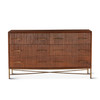 World Interiors - Manhattan Retro Mid Century Acacia Wood Dresser