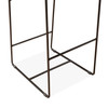 World Interiors - Melbourne 18" Buffalo Leather and Iron Bar Chair Brown