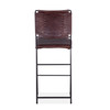 World Interiors - Melbourne Counter Chair Chocolate Leather