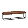 World Interiors - Melbourne 62" Bench in Cognac Leather
