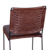 World Interiors - Melbourne Dining Chair in Chocolate Leather and Iron
