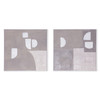 World Interiors - Fragmented Harmony Hand Painted Framed Diptych