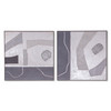 World Interiors - Urban Essence Hand Painted Framed Diptych