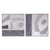 World Interiors - Urban Essence Hand Painted Framed Diptych