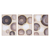 World Interiors - Celestial Spheres Hand Painted Framed Triptych