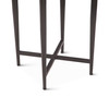 World Interiors - Mumbai 17" Side Table in Grey Septarian with Iron Base