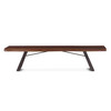 World Interiors - Nottingham 90" Bench with Walnut Finish