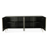 World Interiors - Odessa 83" Four Door Buffet in Desert Patina with Brass Base