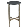 World Interiors - Odessa 13" Nesting Side Table with Black Marble, Set of 2