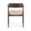 World Interiors - Oxford Upholstered Dining Chair with Walnut Finish