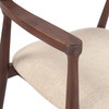 World Interiors - Oxford Upholstered Dining Chair with Walnut Finish