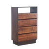 World Interiors - Palermo Tall Chest in Acacia with Raw Walnut Finish