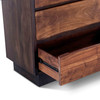 World Interiors - Palermo Tall Chest in Acacia with Raw Walnut Finish