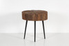 World Interiors - Palm Desert Reclaimed Wood Modern Side Table