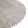 World Interiors - Palm Desert Marble Round Gathering Table in Brown Lajaria