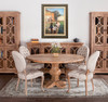 World Interiors - Pengrove Glass Cabinet in Antique Oak Finish