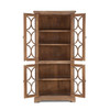 World Interiors - Pengrove Glass Cabinet in Antique Oak Finish
