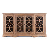 World Interiors - Pengrove 75" Glass Cabinet in Antique Oak Finish