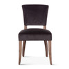 World Interiors - Portia Side Chair in Asphalt Velvet with Napoleon Legs