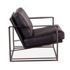 World Interiors - Portlando Armchair in Black Leather