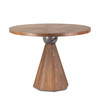 World Interiors - Rustic Revival 48" Round Gathering Table in Teak and Marble