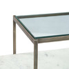 World Interiors - Sonoma 52" Nesting Coffee Table with Glass and Marble Top