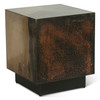 World Interiors - St. George Square Side Table in Oxidized Copper