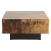World Interiors - St. George 35" Coffee Table in Oxidized Copper