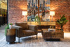 World Interiors - St. George 35" Coffee Table in Oxidized Copper