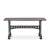 World Interiors - Sterling 66" Console Table in Cast Iron and  Teak
