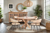 World Interiors - Stockholm 54" Round Dining Table in Weathered Acacia