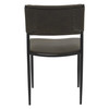 World Interiors - Sutton 18" Dining Chair Olive Green Leather and Iron