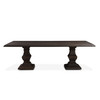 World Interiors - Toulon 84" Dining Table in Vintage Brown Finish
