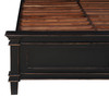 World Interiors - Trento Queen Bed in Distressed Black