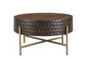 World Interiors - Vallarta 34" Carved Coffee Table in Mango Wood with Two Toned Finish