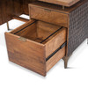 World Interiors - Vallarta Office Desk in Mango Wood with Two Tone Finish