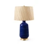 Villa & House - Carolyn Lamp with 17" Papyrus Shade - Royal Blue