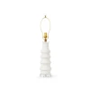 Villa & House - Jesse Ceramic Lamp with 16" White Linen Shade - Cloud Nine