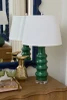 Villa & House - Jesse Lamp with 16" White Linen Shade - Sherwood Forest