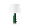 Villa & House - Jesse Lamp with 16" White Linen Shade - Sherwood Forest