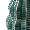 Villa & House - Quinn Lamp with 17" White Linen Shade - Veridian Green